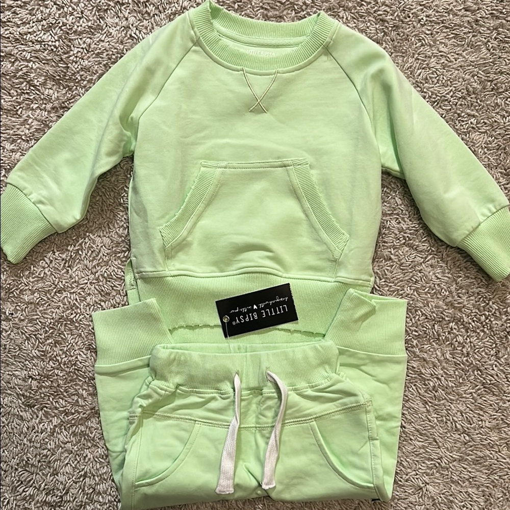 Little Bipsy Light Green Kids Outfit